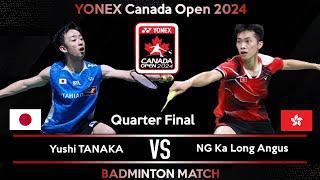 Yushi TANAKA (JPN) vs NG Ka Long Angus (HKG) | Canada Open 2024 Badminton