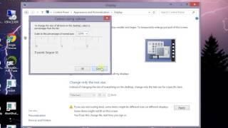 How to change text size bigger in Windows 8 and 8.1