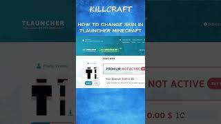 How to Change Skin In TLauncher Minecraft  #minecraft  #shorts  #technoblade