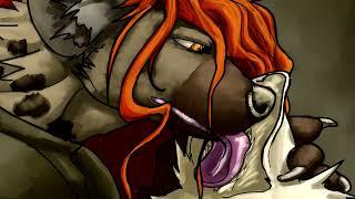 [Furry ASMR] A hyena licks your ears (Licking, mouth sounds)