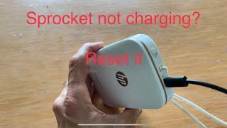 Sprocket not charging or not turning on? Learn how to reset it