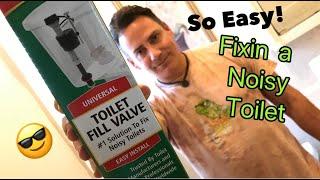 HOW TO REPLACE A LOUD NOISY TOILET FILL VALVE:  It's a very simple and easy job!