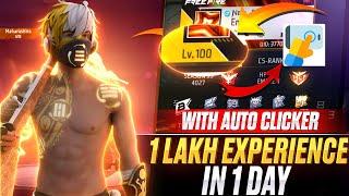 FREE FIRE LEVEL UP GLITCH AUTO  CLICKER SETTING GEY 1 LAKH EXP IN 10 MIN || GARENA FREE FIRE