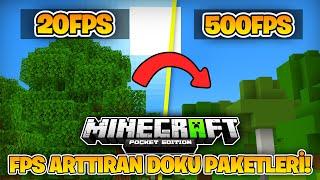 Minecraft PE TOP 5 FPS BOOST TEXTURE PACK!