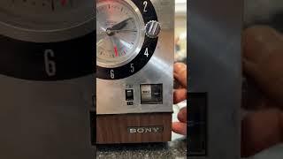 Vintage Sony Model 7FC 88W Transistor AM:FM Alarm Clock Radio; Tested