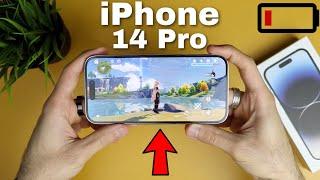 Gaming On iPhone 14 Pro | COMPLETE Battery Drain !