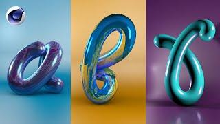 Cinema 4D tutorial | Create a 3D letter for beginners (step by step)