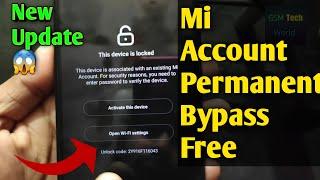 All Mi Account Free Bypass Permanent Unlock Without Pc Miui 11/12 Android 10/11 New Update 100% Work
