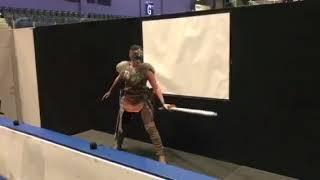 Glasgow film and comic con 2017 Senua cosplay performance