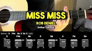 Miss Miss - Rob Deniel | Easy Guitar Chords Tutorial For Beginners (CHORDS & LYRICS) #guitarlessons