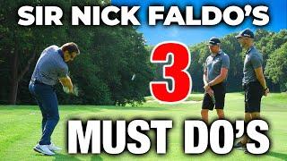 Sir Nick Faldo's 3 MUST DO'S With Your Irons | ME AND MY GOLF