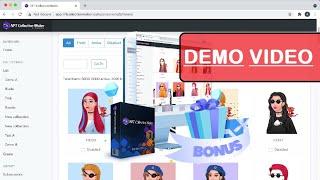 NFT Collection Maker PRO Review Demo | Crypto Art NTF Creator 2021 #nftcollectionmakerreview