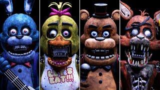 Five Nights at Freddy's Plus - All Jumpscares, Animatronics, Custom Night