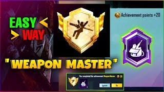 Easy Way To Complete Weapon Master Achievement || Get New Tittle Weapon Master In Bgmi