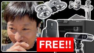 New Giveaway Is Here!! | Free Bambulab 3D Printers, DJI Neo Drone, Free 3D Scanners, Logitech Mouse