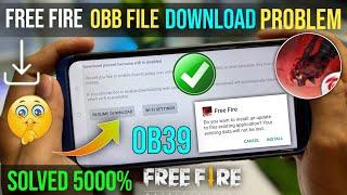 Free Fire Obb File Download Problem | How to solve resume download in free fire | Download Paused |