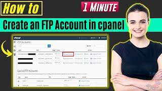 How to create an ftp account in cpanel 2024