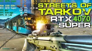 RTX 4070 SUPER in STREETS OF TARKOV Benchmark - LOW/MEDIUM/HIGH - ONLINE Raid 1440p