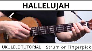 4 Beautiful Ways to Play Hallelujah on Ukulele (Leonard Cohen) - EASY Strumming To Fingerpicking