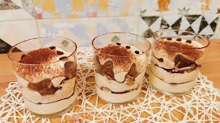 Tiramisu in a glass  Tiramisu recipe with mascarpone  You will be amazed by the taste