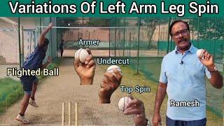 Variations Of Left Arm Leg Spin Ball Ko Turn Aur Flight Krana Seekho Wicket Taking Leg Spinner Bano