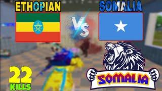 Somali vs ethopian SOLO VS SQUAD 22KILSS/PUBG MOBILE