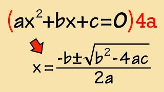 quadratic formula (the easiest way to prove it)