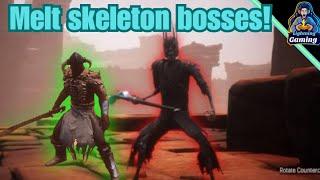 Farm legendary weapons fast!! Melt down skeleton bosses! conan exiles age of war chapter 4 2024.