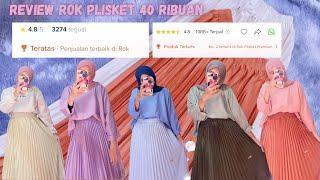 Shopee haul- Rok Plisket Murah terlaris di shopee dan tiktok shop