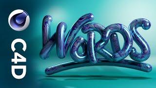 Words 3D design | Cinema 4D R25