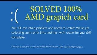 how to fix VIDEO TDR FAILURE (atikmpag.sys) AMD card 7600 fix 100%