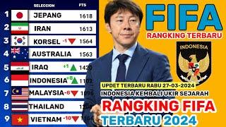 INDONESIA KEMBALI MELESAT INILAH UPDET TERBARU RANGKING FIFA HARI INI RABU 27-04-2024