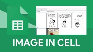 How to put image inside a Cell in Google Sheets - Tutorial