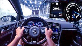 2017 VW GOLF 7 R TUNED 510HP NIGHT POV DRIVE Onboard (60FPS)
