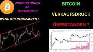 BITCOIN VERKAUFSDRUCK ÜBERSTANDEN ODER WEITERE ABWÄRTSWELLE DROHT ? BTC Chartanalyse und News