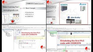 Tutorial on  CODESYS | Configuration, Simulation & editing a ladder logic program example PLC