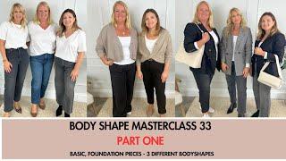 PART 1 - The best Basic Foundation Capsule Wardrobe Pieces. Body Shape Masterclass 33.