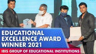 Educational Excellence Award winner 2021 Ibis | ibis Group of Educational Institutions