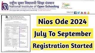 Nios June Ode 2024 Exam Registration Started | Task Is Helping (NIOS) #nios  #fee #ode #exam