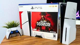 UNBOXING ASMR PS5 Slim + Accesories + LG Oled C2/C3 Modern Warfare 3 Test