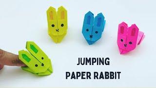 How To Make Origami Jumping Paper RABBIT Toy For Kids / paper craft / Paper Craft Easy / KIDS crafts