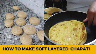 Mastering the art of Soft Layered chapati/step by step recipe/Deliciously flaky goodness