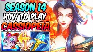 HOW TO PLAY CASSIOPEIA MID | Best Build & Runes | Diamond Player Guide + TIPS | League of Legends
