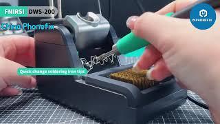 FNIRSI DWS-200 200W Soldering Station With T210 T245 Handle: Unboxing/Review