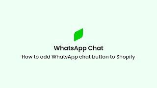 How to integrate WhatsApp with Shopify