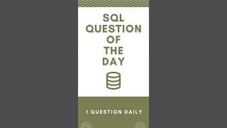 SQL Challenge Of The Day - 32