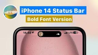 Cara Mengubah Status Bar Android Menjadi iPhone 14 Versi Bold Font