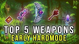 The TOP 5 BEST Pre-Mech Boss Weapons in Terraria 1.4!