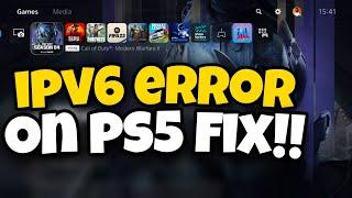 How To Fix Cannot Connect PS5 IPV6 Network Connection Error in 2023