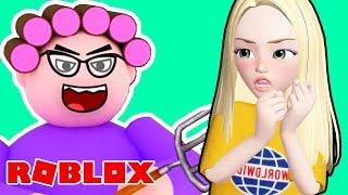 Убегаю от БАБУЛИ! Паркур в Роблокс - ROBLOX Obby челлендж